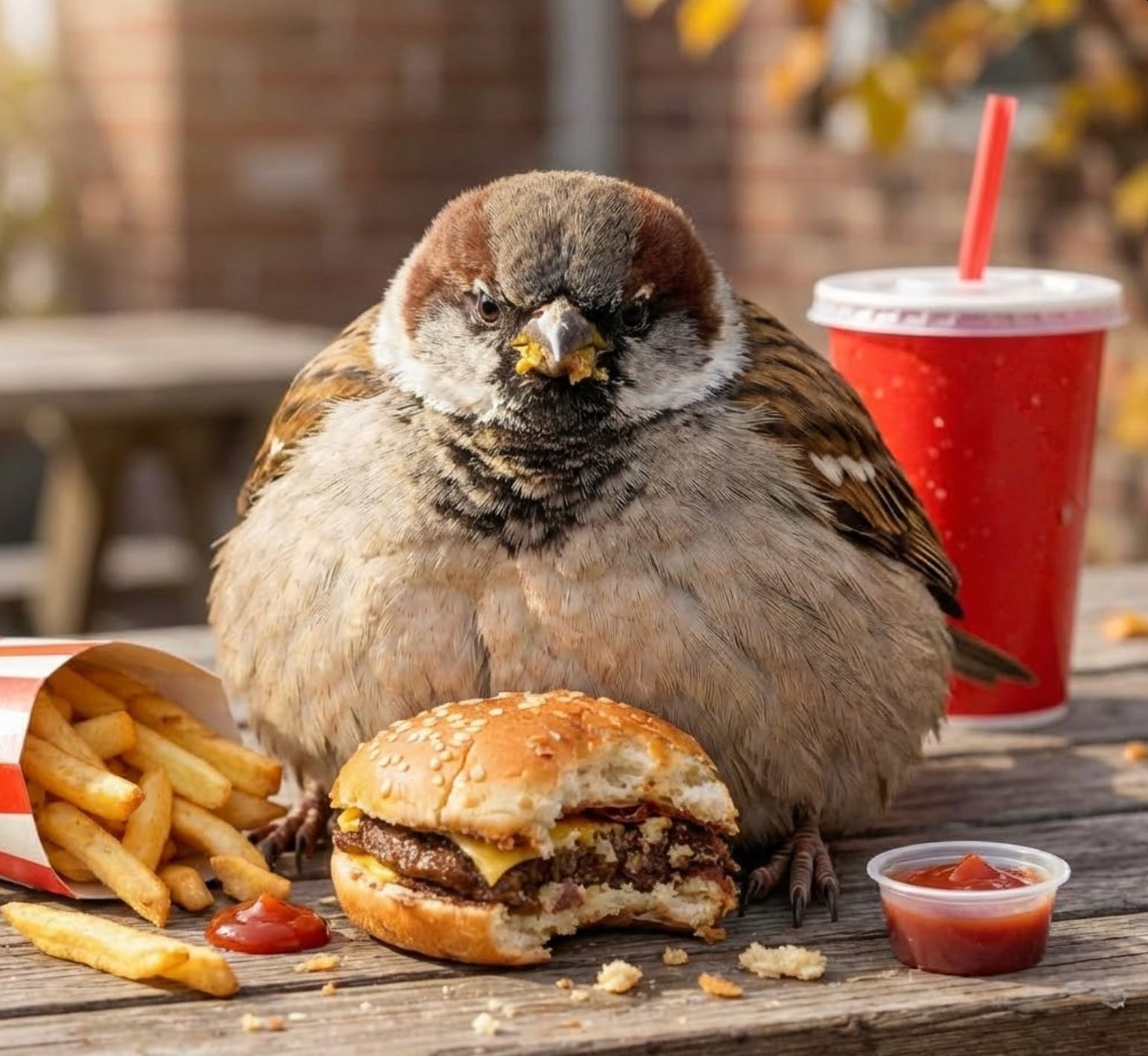 Воробьи КАБАНЕЮТ в России заявили биологи Ученые бьют тревогу ведь птицы перестали искать себе зерновые а вместо этого поедают картошку фри и бургеры на фудкортах Пернатые перестают летать жиреют и вообще не двигаются Из за этого может серьезно сократиться их популяция Воробьи мы все понимаем Бэкдор