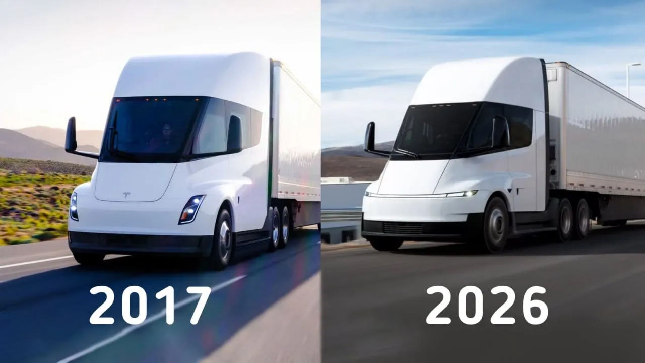 Tesla запустила серийное производство электрофуры Semi с опозданием на семь лет и изменённым дизайном Грузовик может тянуть 36 тонн до 800 км и заряжается на 60 за полчаса Его показали ещё в 2017 году обещали релиз в 2019 но в итоге собирали только небольшие партии для пары партнеров китайцы за это время успели сделать аналог Также изменилась цена с обещанных на старте 150 000 она выросла до 260 000 19 5 млн TechObserve