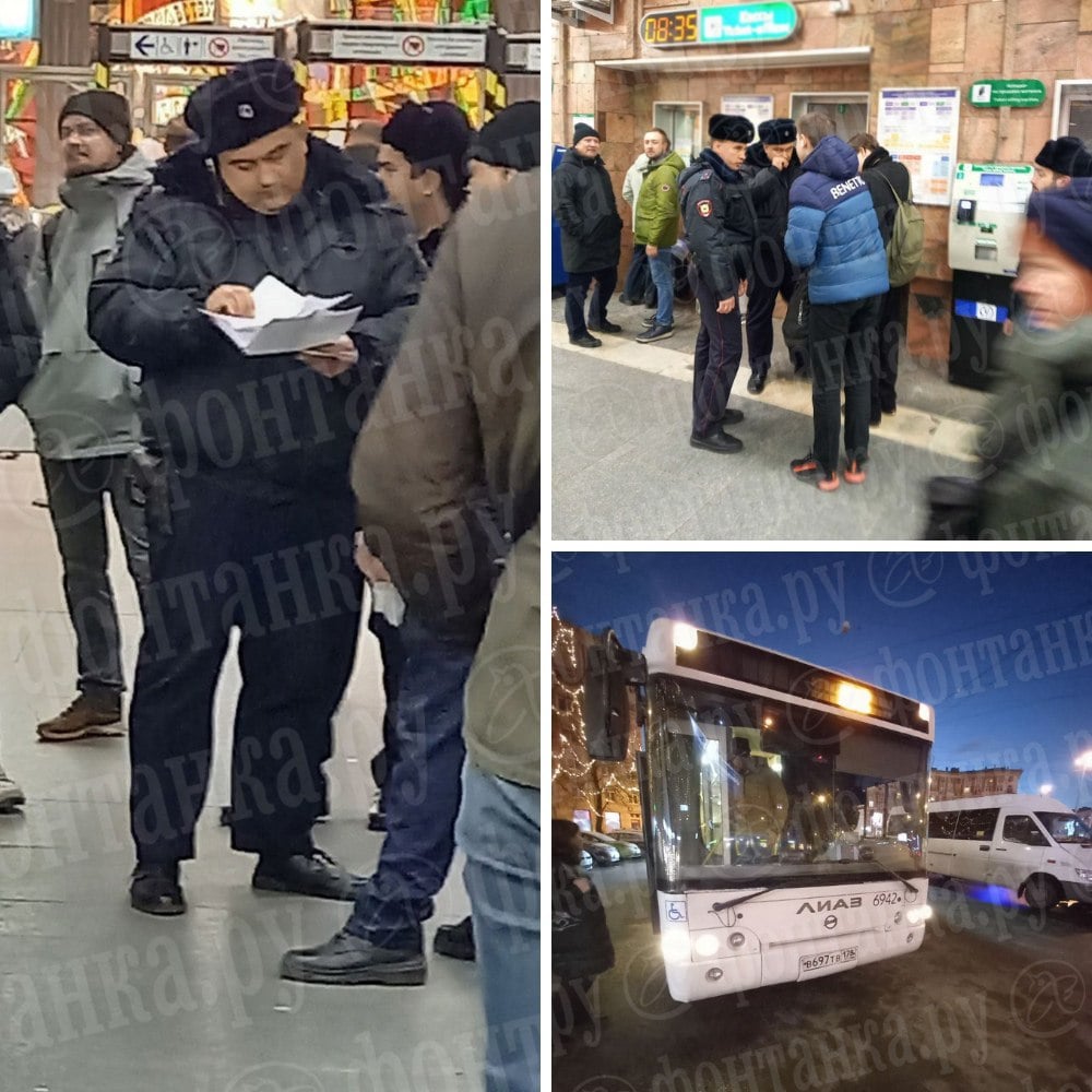 В петербургском метро идут облавы на призывников  Петербуржец рассказал «Фонтанке», как сегодня вместо работы оказался в военкомате. Полицейские остановили его в 7:30 на «Новочеркасской», ограничившись коротким объяснением «идёт призыв».  По словам молодого человека без отсрочки и с пропиской в Красногвардейском районе, его отвели в пустой автобус, откуда позже на машине Росгвардии отправили в военкомат. Там старший помощник военного комиссара вручил петербуржцу повестку, после чего его отпустили.   Задержанный собирается писать жалобу на действия сотрудников полиции, которые не назвали основания для проверки и не составили документов о задержании.   Подписаться   Новости СПБ