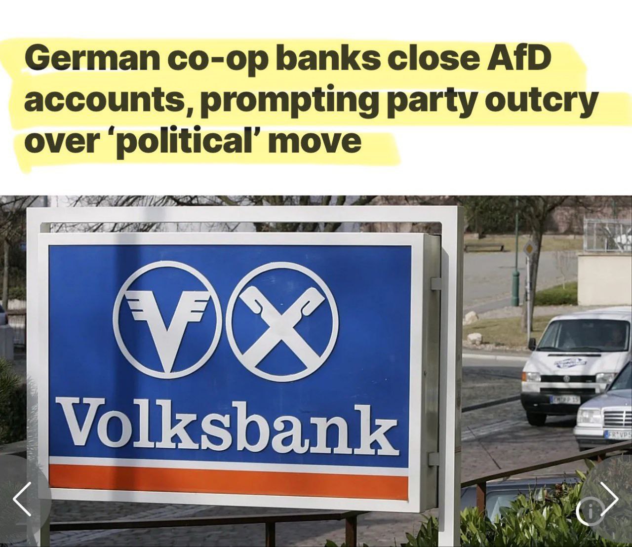 Два немецких банка заблокировали счета партии Альтернатива для Германии Крупнейшие финансовые учреждения ФРГ прекратили обслуживание политической силы занимающей второе место по популярности в стране investing investing