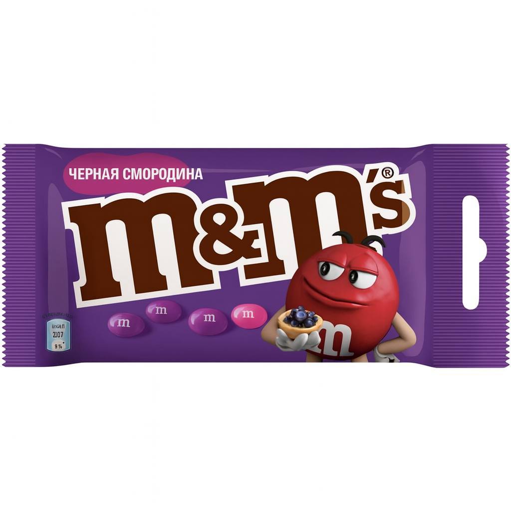 Необычный вкус M M s с чёрной смородиной скоро завезут в магазины Москвы