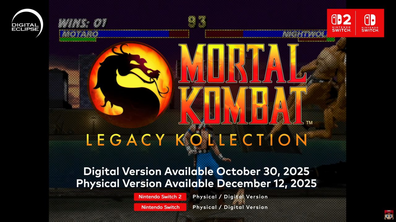 Mortal Kombat Legacy Kollection выйдет 30 октября на Switch и видимо на других платформах
