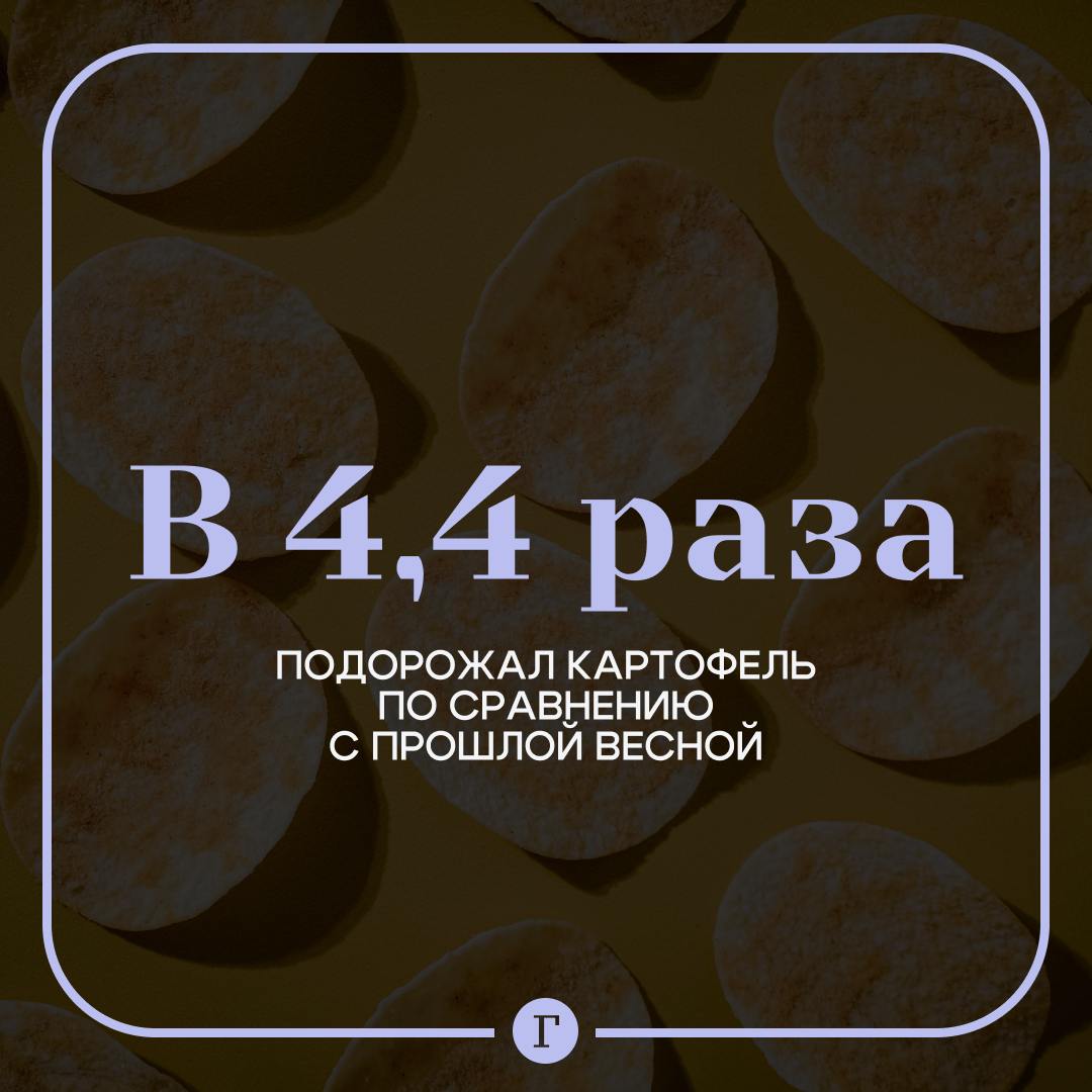 Стоимость картофеля в России достигла исторического рекорда из-за дефицита. Проблема коснулась и чипсов. Падение урожая и дефицит посевных площадей привели к сокращению запасов. Из-за этого оптовая стоимость с начала года увеличилась на 85%, к прошлой весне — в 4,4 раза, а розничные цены год к году увеличились в 2,8 раза. Поднялись и розничные цены: к концу апреля клубни продают по 85,4 руб. за 1 кг, что почти в три раза выше, чем в прошлом году. Сейчас на полках в основном импорт из Пакистана и Китая, из завозной картошки делают и снеки. Подписывайтесь на «Газету.Ru»