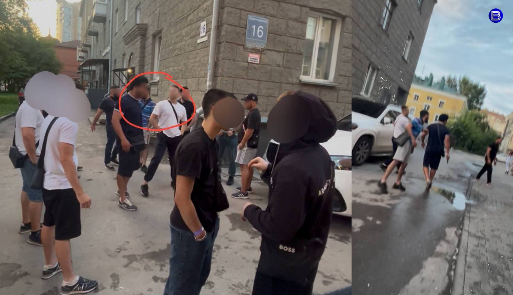 Угрожали застрелить Массовый конфликт произошёл около одного из новосибирских баров на Красном проспекте в ночь с 1 на 2 августа. Со слов одной из посетительниц, компания молодых парней напала на людей у входа в заведение. Они отобрали телефон у девушки, которая якобы их снимала, угрожали застрелить её и подругу. Свидетели рассказывают, что в результате потасовки несколько мужчин пострадали, одному даже порвали одежду. Вести Новосибирск