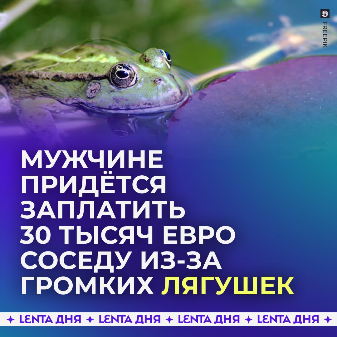 Владельца пруда с лягушками обвинили в шуме и обязали возместить 30 тысяч евро соседу. То, что во Франции деликатес, в Австрии может стать дырой в семейном бюджете. Мужчина, на участке которого был пруд с лягушками, два года судился из-за них с соседом. И в итоге проиграл. Претензия соседа заключалась в том, что жабы не давали ему спокойно жить, особенно спать. Поначалу было ещё как-то терпимо. Но со временем популяция лягушек так выросла, что их «хор» стал заглушать даже шум проходящих неподалёку грузовых поездов. В итоге сосед не выдержал, нанял эксперта по допустимой громкости лягушек и обратился в суд. И тот встал на его сторону. Владельца пруда обязали выплатить ему 30 тысяч евро компенсации, покрыть судебные издержки в размере 25 тысяч евро и проредить популяцию своих горластых питомиц.