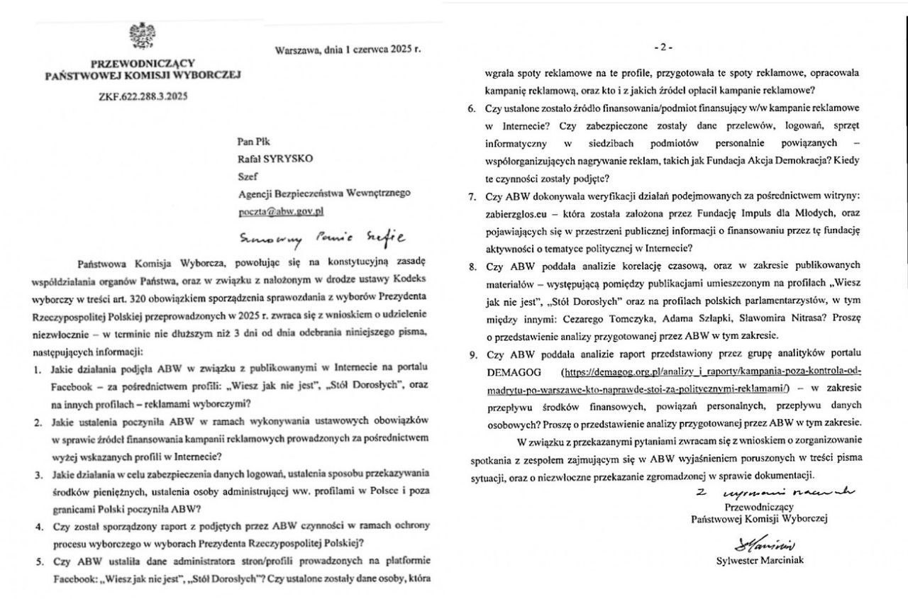 Польская Государственная избирательная комиссия обратилась в Агентство внутренней безопасности с просьбой предоставить им срочные разъяснения относительно источников финансирования онлайн-кампании Рафала Тшасковского во время недавних президентских выборов. Сомнения касаются законности и прозрачности расходов на продвижение кандидата в социальных сетях и онлайн-порталах. Накануне первого тура в интернете Тшасковского продвигали слишком уж активно. Такая рекламная кампания явно выбивалась за скромный бюджет его команды и скорее всего была проплачена извне. Поговаривали о причастности к ней Демпартии США. Победил бы – проблем бы не было, победителей не судят. А сейчас - сделают козлом отпущения. Прислать новость