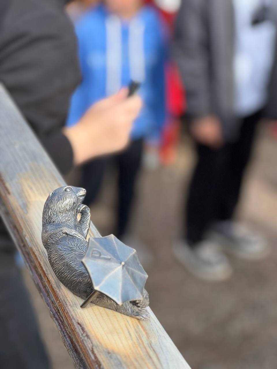В Красноярске появилась девочка-суслик Рая  В парке «Солнечная поляна» поселился седьмой бронзовый пушистик. Милую фигурку под зонтиком назвали Раей, имя придумали дети из микрорайона Солнечный.   Теперь у города ещё один символ, который будет притягивать внимание жителей и гостей Красноярска    Ждем еще трех сусликов