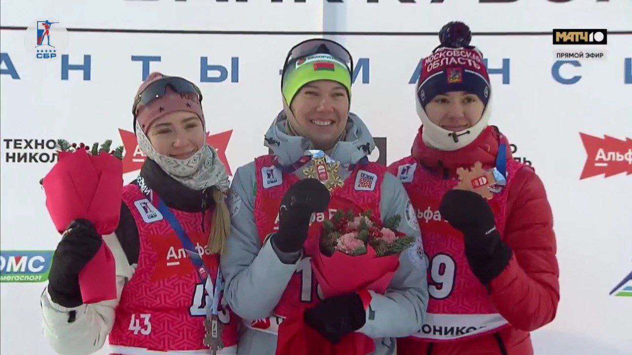 Результаты женского спринта на первом этапе Альфа Банк Кубка России в Ханты Мансийске Анна Сола Республика Беларусь Елизавета Фролова Тюменская область Анастасия Халили Московская область Как вам гонка