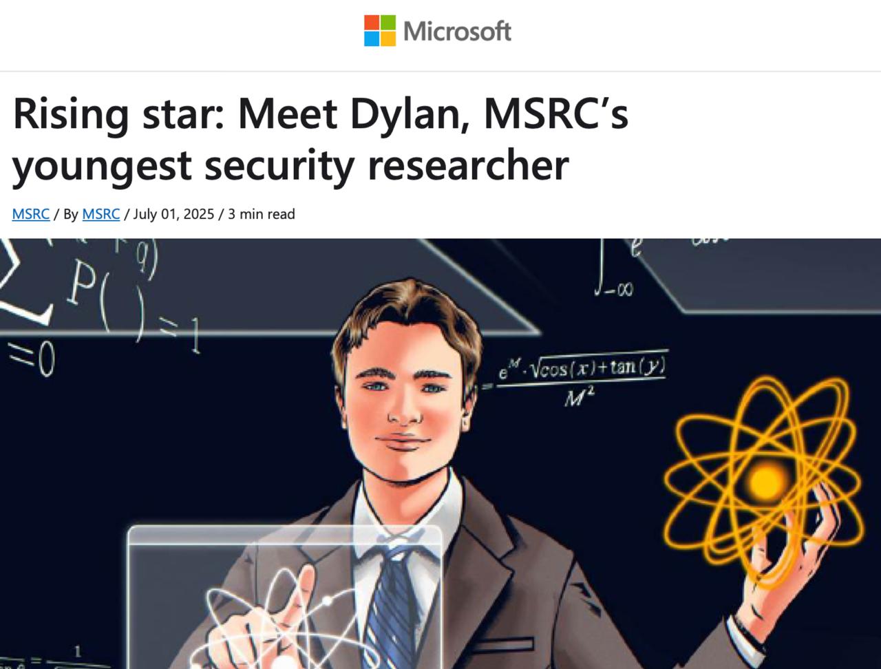 13-летний школьник нашёл серьёзную уязвимость в Microsoft Teams — и его взяли в команду багхантеров компании. Парень так грамотно оформил баг-репорт, что Microsoft переписала правила: теперь участвовать в баг-баунти могут все с 13 лет. А ещё его позвали в MSRC — команду, которая реагирует на угрозы безопасности. За лето он нашёл 20 багов и уже успел занять 3-е место на хакерском чемпионате Zero Day Quest — среди взрослых сеньоров со всего мира. Подписывайся на «ГлавХак» --------------------------------- YouFast VPN™ Купить крипту AML бот