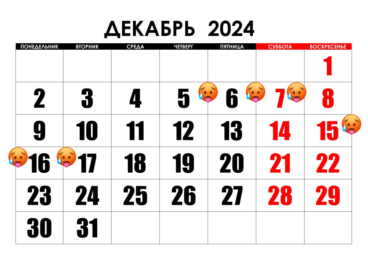 Декабрь 2024 года будет относительно спокойным в плане геомагнитной обстановке.   В конце этой недели, 6–7 декабря, учёные прогнозируют средний геошторм, а 15–17 декабря ожидается сильная буря, которая достигнет пика 16 декабря. Слабая магнитная буря также прогнозируется и в последние дни декабря – 29-31 числа.      Мурманск.ру