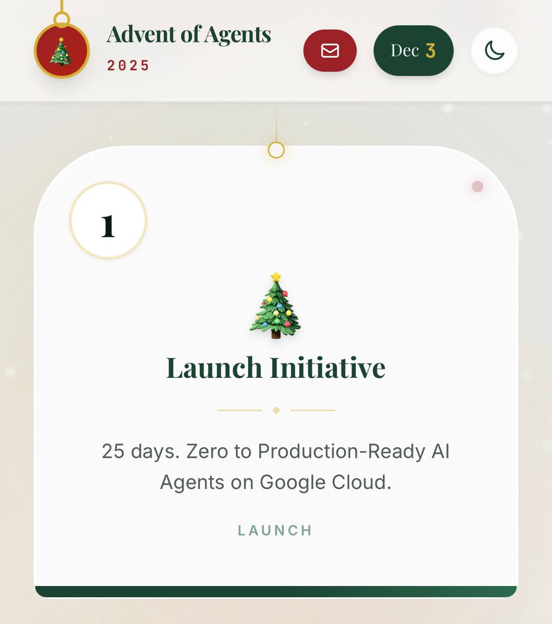 Адвент календарь для вайбкодеров выпустил Google Каждый день в течение 25 дней там будут выходить короткие видеоуроки с ссылками на полезные материалы и с возможностью копировать код Так вы пройдете путь от быстрого запуска агентов до оркестровки полноценных мультиагентных систем Первые два дня уже доступны   xCode Journal