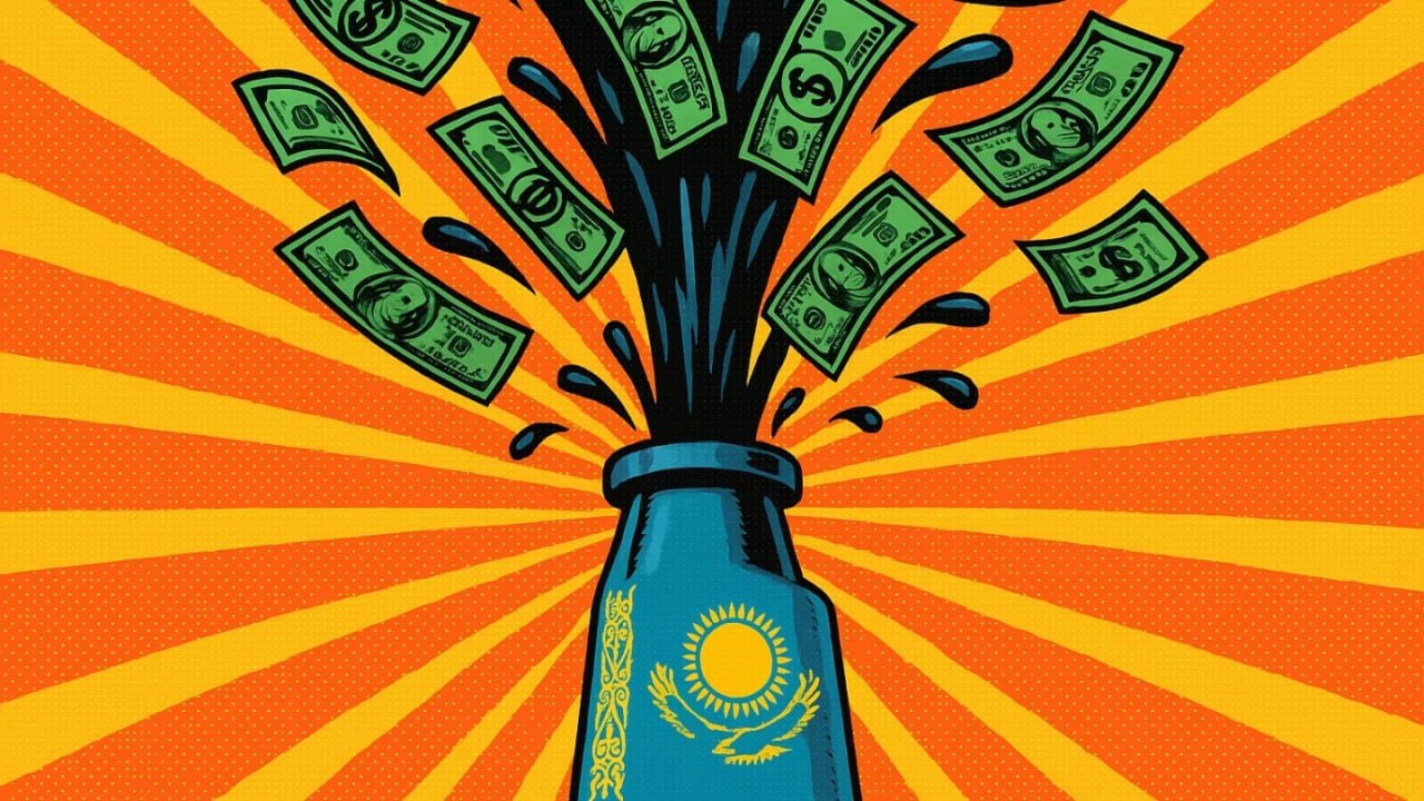 Нефтяной рекорд: Казахстан снова тестирует ОПЕК на прочность Казахстан в июле добьётся рекордных показателей по экспорту нефти, в очередной раз усилив разногласия с картелем ОПЕК+ из-за превышения квот на добычу. Источники издания Bloomberg утверждают, что экспорт казахстанской нефти через терминал Каспийского трубопроводного консорциума в Новороссийске составит в июле от 1,65 млн до 1,75 млн баррелей в сутки. Возможно, страна побьёт февральский рекорд, когда за рубеж отправляли 1,7 млн баррелей в день. «Наращивание добычи Казахстаном привело к трениям с Организацией производителей и экспортёров нефти и её союзниками. Чтобы надавить на Астану и другие страны, которые превышают квоты на добычу, картель, возглавляемый Саудовской Аравией, месяцами увеличивает поставки. Это не остановило центральноазиатскую страну: министр энергетики Ерлан Аккенженов в прошлом месяце заявил, что навязать международным партнёрам снижение добычи невозможно», — пишет Bloomberg. В апреле Казахстан добывал 1,82 млн баррелей нефти в сутки — то есть примерно на 300 тыс. баррелей в день больше, чем позволяют установленные ОПЕК квоты. Данных за май пока нет, но очевидно, что и в прошлом месяце РК производила больше «разрешённого» объёма. Ожидается, что нефтедобыча в стране будет только расти — Минэнерго планирует, что в этом году она превысит план в 97 млн тонн, в следующем увеличится до 100 млн тонн, а затем достигнет 105 млн тонн. Экспорт нефти из Казахстана в феврале резко вырос благодаря реализации проекта по расширению на Тенгизе. Увеличение объёма в будущем, вероятно, обеспечат за счёт наращивания добычи на Кашагане. Между тем рекорд по экспорту, который поставит Казахстан в июле, может оказаться «невидимым». С данными о продаже казахстанской нефти за рубеж творится нечто странное... О том, что не так со статистикой, читайте в этом материале. • Иллюстрация: нейросеть DALL-E.