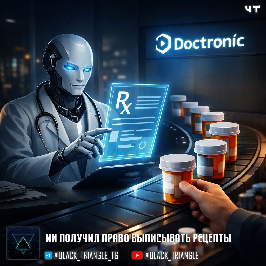 В США ИИ получил право выписывать рецепты на лекарства Штат Юта стал первым в Америке где искусственный интеллект официально допущен к принятию подобных медицинских решений 6 января 2026 года власти штата объявили о партнёрстве с компанией Doctronic чей AI доктор теперь может самостоятельно продлевать рецепты пациентам с хроническими заболеваниями Программа работает в рамках так называемой регуляторной песочницы специального режима позволяющего тестировать инновации с временным смягчением законодательных ограничений ИИ от Doctronic обучен на рецензируемых медицинских источниках и работает как виртуальный врач проверяет историю назначений пациента задаёт клинические вопросы и выдаёт рецепт который отправляется напрямую в аптеку Одобрено 190 препаратов для лечения диабета гипертонии заболеваний щитовидной железы и других хронических состояний Опиоиды препараты от СДВГ и инъекционные лекарства пока исключены из программы По данным компании рекомендации ИИ совпадают с решениями живых врачей в 99 2 случаев Стоимость услуги 4 за продление рецепта что значительно дешевле традиционного визита к врачу в США Для подстраховки первые 250 рецептов в каждом классе лекарств требуют одобрения человека врача после чего система переходит в полностью автономный режим Doctronic оформил уникальную страховку от врачебных ошибок ИИ система несёт ту же юридическую ответственность что и обычный врач Американская медицинская ассоциация отнеслась к инициативе с осторожностью глава организации Джон Уайт заявил что использование ИИ без участия врачей создаёт серьёзные риски для пациентов Тем временем в Конгрессе США рассматривается законопроект H R 238 Healthy Technology Act of 2025 который может узаконить ИИ назначение лекарств на федеральном уровне при условии одобрения FDA и законодательства конкретного штата Doctronic уже ведёт переговоры с Техасом Аризоной и Миссури По прогнозам компании до конца 2026 года подобные программы могут появиться ещё в десятке штатов мMм Soft Gear Links