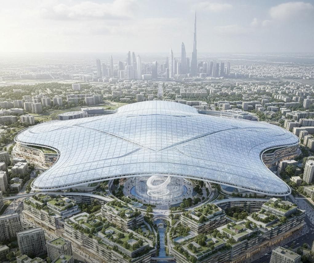 В Дубае построят самый большой торговый центр в мире стоимостью в 10 бюджета России на 2026 год Мегамолл Dubai Square Mall обойдётся в 4 трлн рублей и площадью будет в три раза больше центра Дубая В торговом центре будет естественное освещение зелень и ИИ NewsEconomics