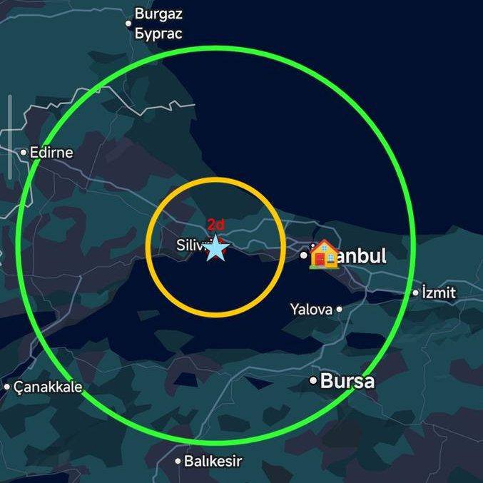 В Стамбуле и прилегающих областях в 14 55 произошло землетрясение магнитудой 5 0