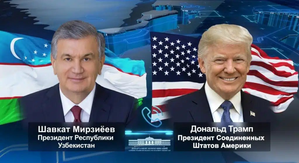 Трамп пожелал удачи сборной Узбекистана по футболу Президент США Дональд Трамп пожелал удачи сборной Узбекистана по футболу во время телефонного разговора с главой РУз Шавкатом Мирзиёевым Напомним Чемпионат мира по футболу пройдет в будущем году в США Мексике и Канаде с июня по июль В ходе диалога лидеры двух стран также обсудили вопросы по дальнейшему укреплению сотрудничества между Ташкентом и Вашингтоном Было отмечено что торговля между двумя странами выросла в прошлом году на 15 Telegram Facebook Instagram LinkedIn Сайт