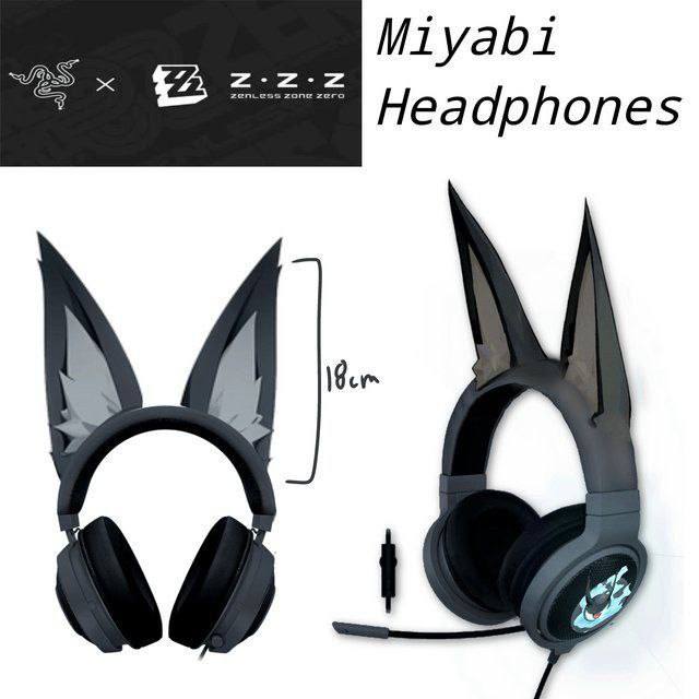 Zenless Zone Zero и Razer сделают коллаборацию — вероятно, это будут наушники с длинными ушками, как у персонажа Мияби   Подробнее станет известно — 22 августа