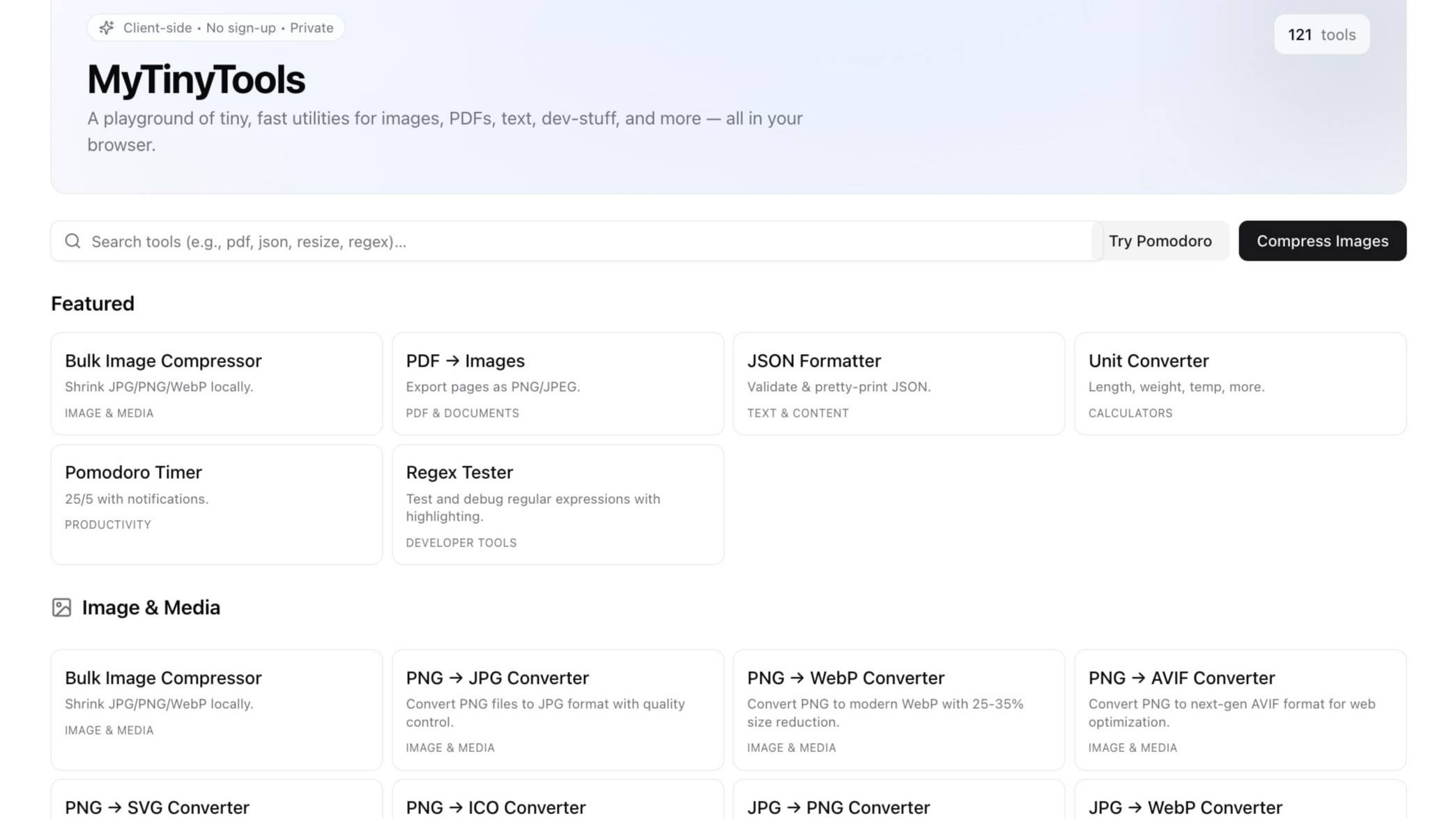 Появился сервис MyTinyTools собрал сотню утилит для учебы и работы в одном месте Здесь удобно конвертировать картинки редактировать PDF запускать таймеры работать с кодом и многое другое без лишних вкладок и переключений Закрываем рутинные задачи и экономим время здесь Service Подписаться
