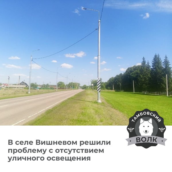 После вмешательства прокуратуры в староюрьевском селе обустроили освещение  Ранее ведомство провело проверку и выявило, что стационарного электрического освещения не было на участке автодороги регионального значения, проходящей через село. Прокуратура направила иск с требованием обязать «Тамбовавтодор» провести необходимые работы.  Иск удовлетворили. В настоящее время подрядчик выполнил работу по проектированию и устройству электрического освещения.    Прокуратура Тамбовской области  Тамбовский волк