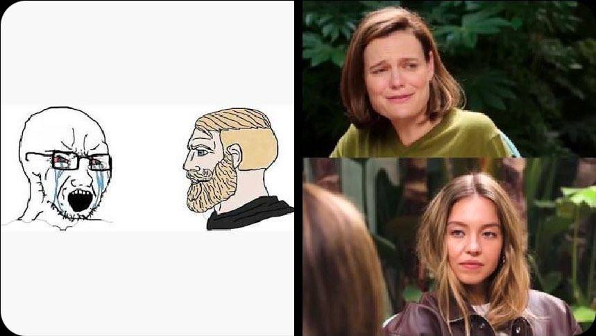 Скандал с Сидни Суини разгорелся ещё сильнее актриса отказалась приносить извинения за ту самую рекламу джинсов American Eagle Тогда её обвинили в расизме Сидни дала интервью Кэтрин Стоффел из GQ во время которого актрису несколько раз приводили к этой теме и просили извиниться так как она задела чувства людей Но усилился не увенчались успехом Кэтрин возможно белым людям не следует шутить о генетическом превосходстве Сидни думаю когда я решу поговорить о какой то проблеме люди это услышат Взгляд Сидни в принципе стал мемом всем показалось что она смотрела на журналистку неотрывно и холодно То самое выражение лица которое ты репетируешь по вечерам у зеркала