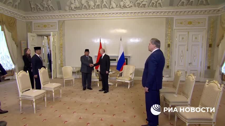 Переговоры Путина и президента Индонезии в Стрельне