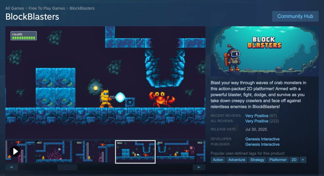 Игроки лишились криптовалюты из за Steam игры Сотни пользователей стали жертвами мошенников через игру BlockBlasters на платформе Steam Разработчики скрыли вредоносное ПО в патче для бесплатного платформера Игра дебютировала 30 июля и прошла официальную проверку Спустя месяц апдейт повлёк кражу средств на сумму не менее 150 тыс Только через три недели Steam удалил BlockBlasters Теперь важно тщательно читать патчноуты на неизвестные проекты DeepTechNET Канал про тренды из мира IT технологий нейросетей и бизнеса