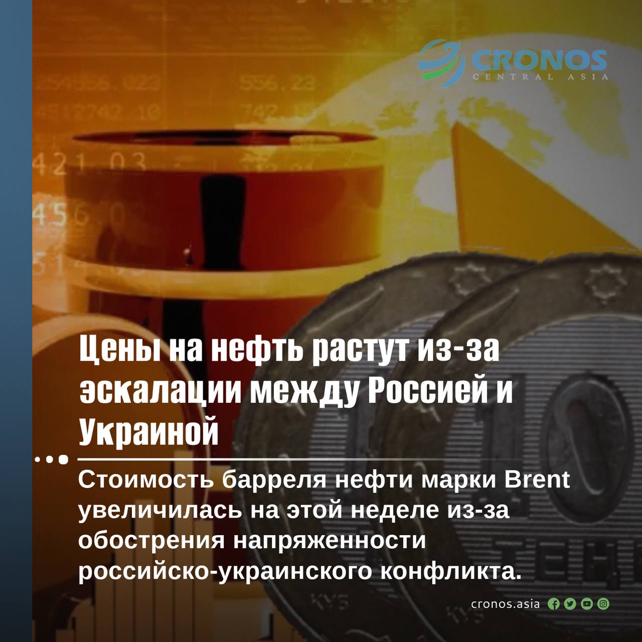 В понедельник, 18 ноября, баррель нефти марки Brent торговалась по $73,30, временами опускаясь в цене до $71. Во вторник стоимость "черного золота" составила $73,31, снизившись в среду до $72,81. В свою очередь в четверг и пятницу бочка нефти уже торговалась по $74,23 и $74,81 соответственно.  Геополитические "штормы"  Эксперты связывают рост нефтяных котировок с ростом геополитических рисков, вызванных в том числе обострением напряженности между Россией и Украиной. "На текущей неделе цены на нефть несколько укрепляются, с 71 до 74 долларов за баррель сорта Brent. На геополитическом фронте наблюдается эскалация войны в Украине, где украинскими войсками впервые по территории России был нанесен удар дальнобойными американскими и британскими вооружениями, что согласно обновленной ядерной доктрине РФ является потенциальным поводом для применения ядерного оружия. Возросший геополитический риск нашел отражение в росте сырьевых котировок", - считает директор "DAMU Capital Management"Мурат Кастаев.  Подробнее на нашем сайте