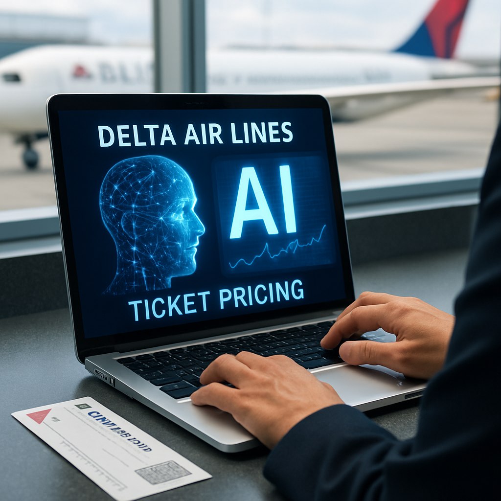 Delta Air Lines внедряет ИИ для динамического ценообразования на билеты!  К 2025 году авиакомпания планирует, чтобы 20% цен на билеты устанавливались с помощью искусственного интеллекта. Это приведет к переходу от статического ценообразования к персонализированным, основанным на аналитике, тарифам, которые будут адаптироваться по мере изменения спроса.   #DeltaAirLines #AI #TicketPricing    AI OFFICIAL