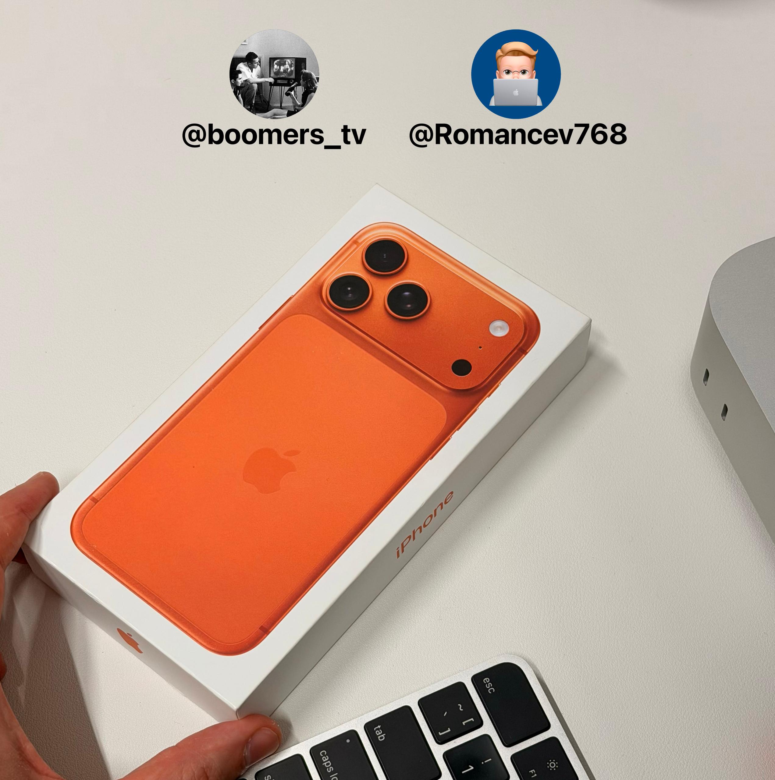 Разыгрываем ещё один iPhone 17 Pro Max iPhone 17 Pro Max цвет выберет победитель получит один случайный подписчик которого выберет рандомайзер Условия максимально простые Подпишись на Romancev768 и boomers tv Нажми кнопку Участвовать под постом t me Romancev768 14578 Результаты 14 ноября в 18 00 в конкурсном посте