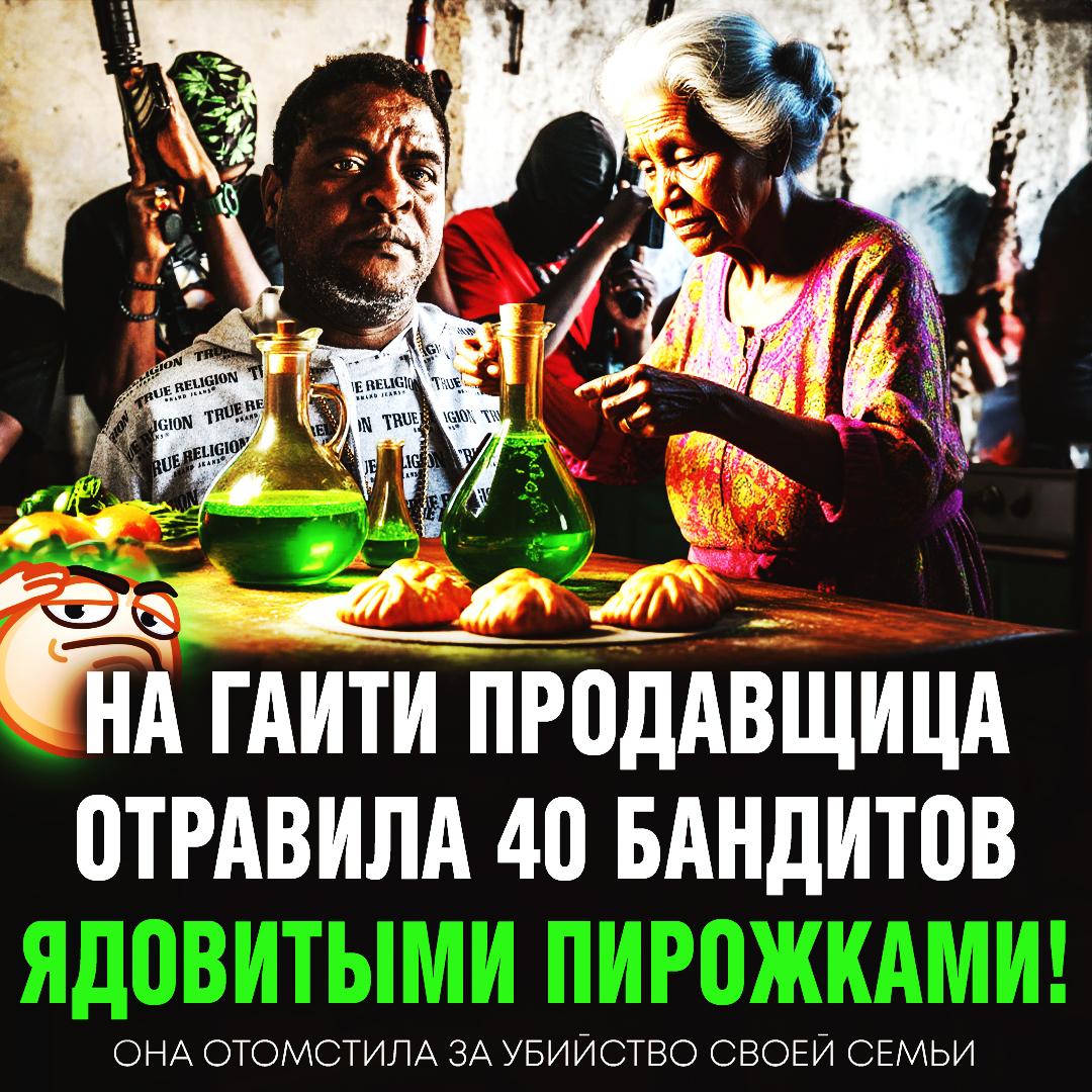 Продавщица еды убила 40 бандитов на Гаити, угостив их ядовитыми пирожками Ранее банда Viv Ansanm убила всю её семью, а местная полиция даже не пыталась поймать преступников. Женщина придумала гениальный план мести — она угостила членов банды пирожками с ядом «в знак благодарности за защиту района», после чего те почувствовали сильную боль в животе и начали рвать. Все они умерли до того, как им смогли оказать медпомощь. Женщина сама пришла сдаваться в полицию. Она призналась, что спланировала отравление самостоятельно. Обвинение в убийстве 40 преступников ей пока не предъявили. — красиво отомстила, хоть фильм снимай по этим событиям! — и чем она лучше этих бандитов? Рифмы и Морген