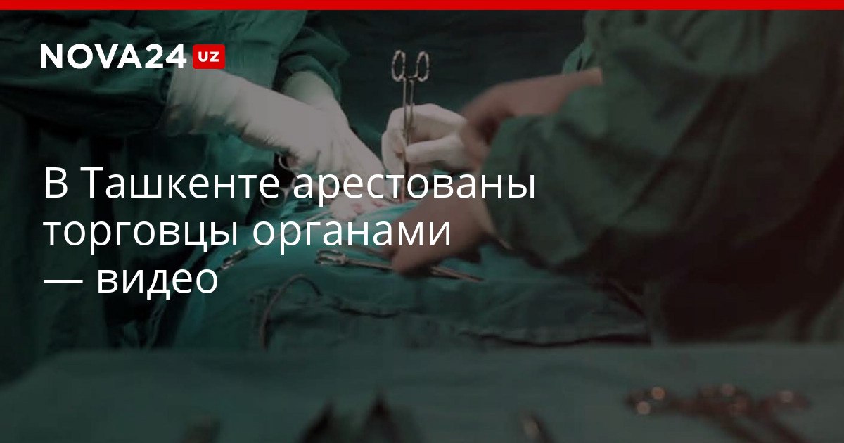 В Ташкенте арестованы торговцы органами видео Группировка искала клиентов в соцсетях и проводила операции в Душанбе nova24 uz 321672 YouTube Instagram Telegram