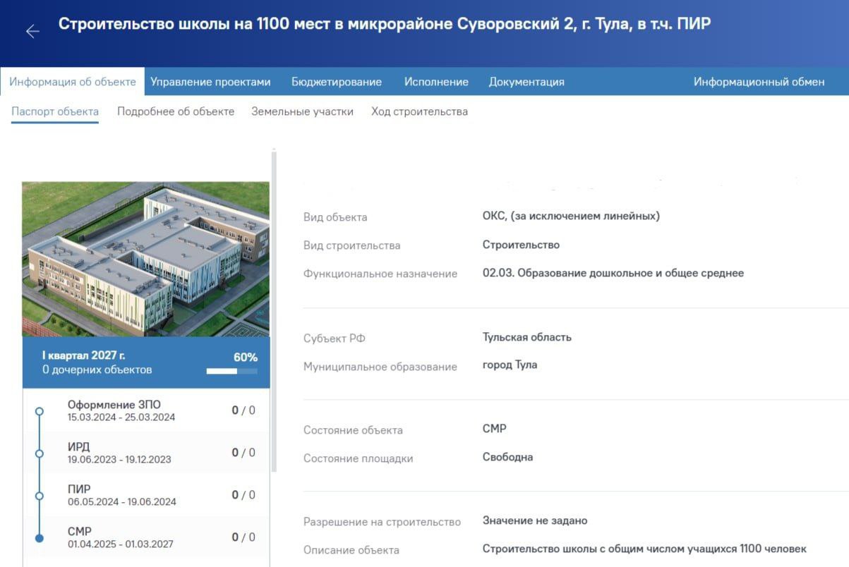 Тульская область заняла 2 место в рейтинге регионов по ведению информационной системы управления проектами в сфере строительства В рейтинге оценивались 87 субъектов Российской Федерации.   Тульская область вошла в ТОП-3 благодаря выстроенной работе с государственными и муниципальными заказчиками по повышению актуальности данных в системе, которая используется для планирования строительных проектов, распределения ресурсов и управления изменениями.  Этот переход на цифровую платформу ускоряет все процессы и позволяет контролировать каждый этап в онлайн-формате.  Оперативное и точное заполнение системы — важный фактор дальнейшего роста эффективности строительного комплекса региона.