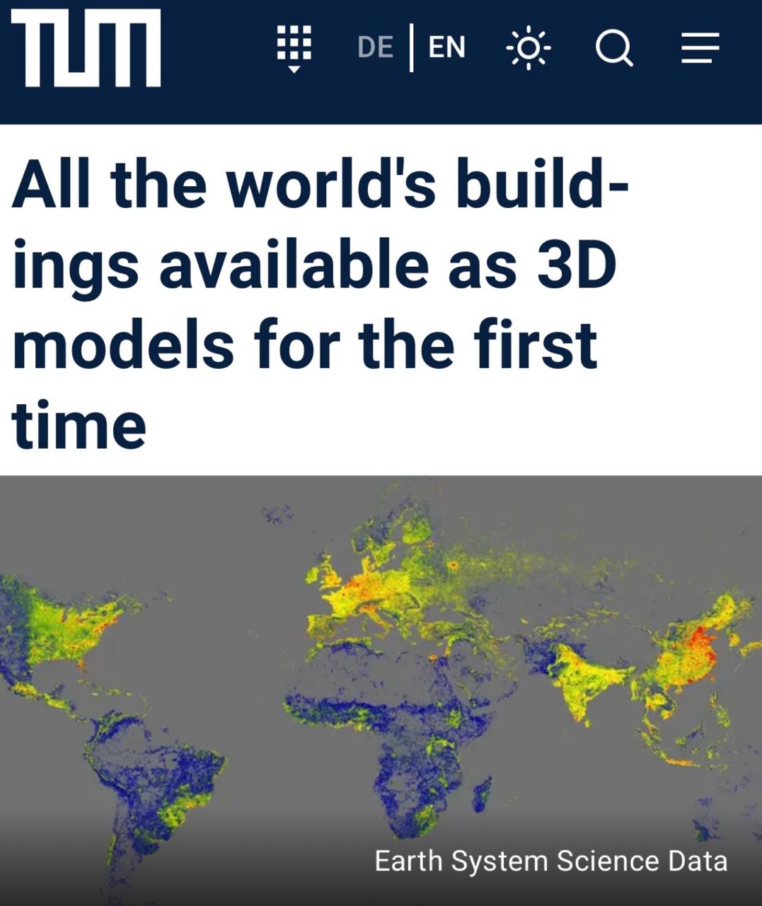 Все здания планеты оцифровали в 3D Исследователи Мюнхенского университета собрали GlobalBuildingAtlas самую полную на сегодня 3D карту застройки Земли В базе около 2 75 млрд моделей зданий полученных по спутниковым снимкам 2019 года с разрешением примерно 3 3 метра Для сравнения прежние глобальные наборы данных доходили лишь до 1 7 млрд строений и были заметно грубее по детализации Теперь урбанистам климатологам и тем кто планирует инфраструктуру есть на что опереться можно точнее считать плотность застройки тепловые острова риски наводнений и эффективность эвакуации при ЧС Пока ООН пишет стратегии устойчивого развития подобные карты тихо превращаются в реальный инструмент от моделирования энергоэффективности кварталов до проверки как на самом деле выглядит зелёный переход в тех или иных странах