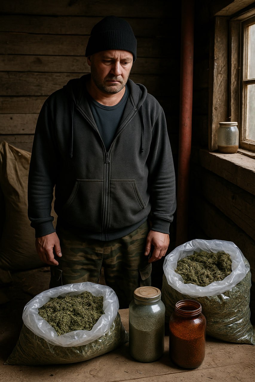 Конопля, порох и подпол: в Тюменской области вынесли приговор необычному сельчанину Житель деревни Бития Абатского района Степан М. хранил дома не только почти 5,5 кг марихуаны, но и взрывчатые вещества. В подполье его дома нашли банку с бездымным и дымным порохом, которые он аккуратно пересыпал в стеклянную и пластиковую тару. Кроме того, мужчина регулярно собирал коноплю для личного употребления — за раз до 4 кг. Несмотря на объёмы, сбытом он не занимался. Суд признал Мелешко виновным сразу по нескольким статьям: незаконное хранение наркотиков и взрывчатки. Однако назначил ему 6,5 лет условно с испытательным сроком 4 года и штрафом в 10 тысяч рублей. Также мужчину обязали пройти обследование у нарколога.