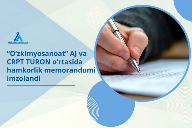 Узкимёсаноат и CRPT TURON подписали меморандум о развитии цифровой маркировки удобрений и средств защиты растений АО Узкимёсаноат и ООО CRPT TURON подписали меморандум о сотрудничестве направленный на развитие и расширение системы цифровой маркировки в Узбекистане в сегментах минеральных удобрений и средств защиты растений English O zbek tilida Ўзбек тилида На русском iOS Android