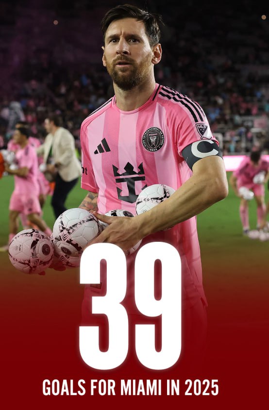 38 летний Месси обновил рекорд MLS по голам за календарный год Лео отметился дублем в первом матче первого раунда плей офф с Нэшвиллом 3 1 Теперь на счету Месси 39 голов за Интер Майами в 2025 году
