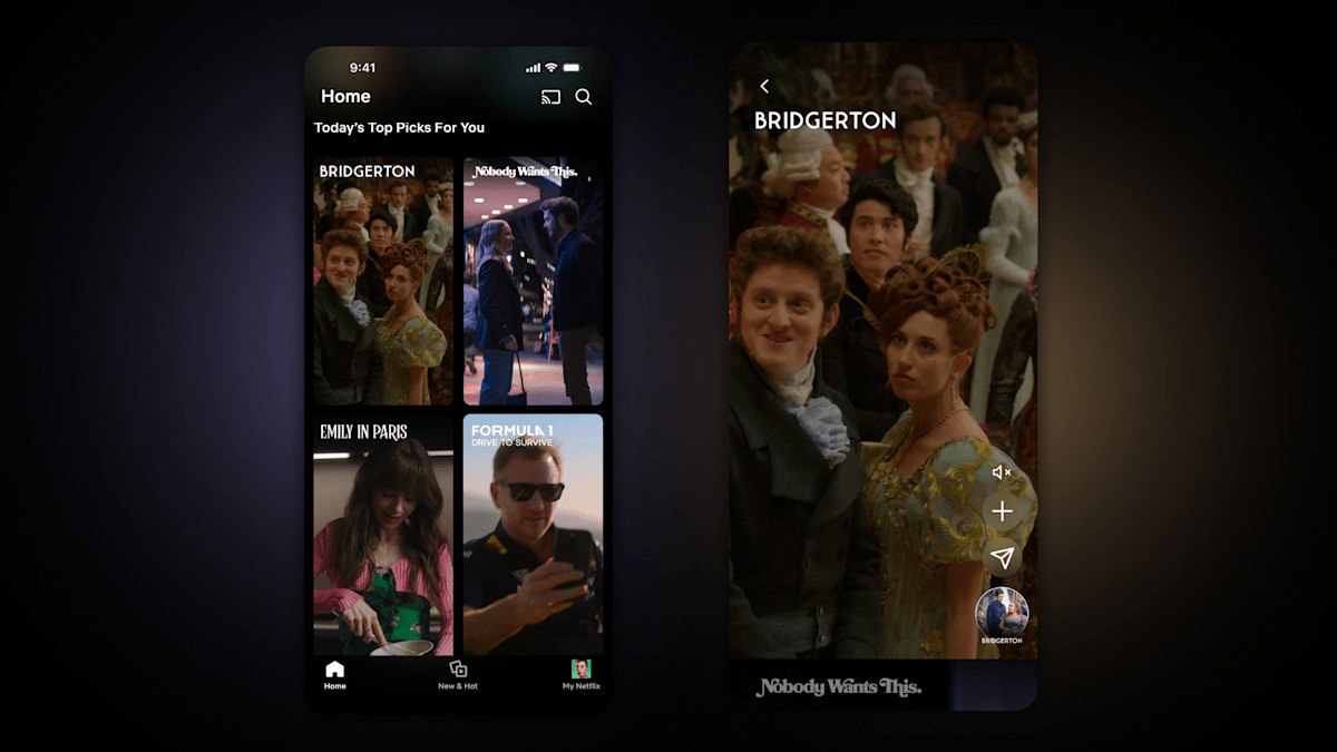 Netflix запустит вертикальную ленту видео с моментами из фильмов и сериалов. Алгоритмы подберут короткие ролики индивидуально под каждого зрителя. Протестировать функцию смогут пользователи «по всему миру в ближайшие недели» vc.ru/services/1971562