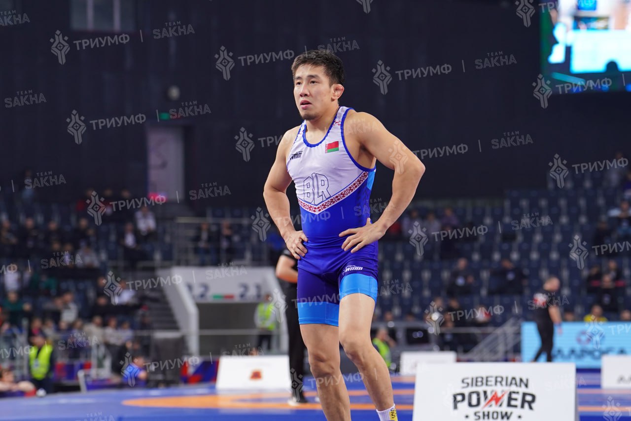 Есть полуфинал Арыйан Тютрин представляющий Республику Беларусь в в к до 57 кг вышел в полуфинал выиграв Рамиза Гамзатова на туше   triumphsakha