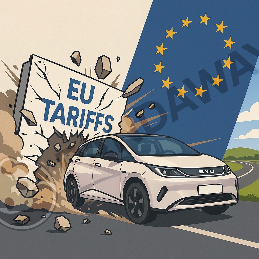 В BYD нашли способ обойти европейские пошлины Китайская BYD впервые отправила электромобили в Европу не из Китая а с завода в Таиланде Более 900 хэтчбеков BYD Dolphin собранных на предприятии в Раюнге уже направлены в Великобританию Германию и Бельгию Перевозка осуществлялась на фирменном судне BYD Zhengzhou для которого это также стало первым рейсом по маршруту Таиланд Европа Для BYD это стратегически важный шаг экспорт из Таиланда позволяет компании обойти заградительные пошлины ЕС которые достигли 20 7 в дополнение к базовым 10 Крупноузловая сборка помогает снизить себестоимость и формально соответствует требованиям по локализации Завод в Таиланде начал работу в июле 2024 года и стал первым полностью принадлежащим BYD предприятием за пределами Китая Его мощность 150 000 автомобилей в год За первый год с момента запуска было уже поставлено 90 000 новых электромобилей как на внутренний рынок Таиланда так и на экспорт По данным на июль за первые семь месяцев 2025 года зарубежные продажи компании достигли 545 003 машин на 133 5 больше чем за аналогичный период годом ранее BYD буквально вручную перестраивает глобальную логистику чтобы остаться конкурентоспособной на европейском рынке Пока другие бренды судорожно просчитывают возможные сценарии после введения пошлин китайцы просто открывают сборочное производство в Таиланде отправляют машины на своём же корабле и делают вид что это так и было задумано Вот она новая глобализация в действии BYD экспорт pandaway shortnews