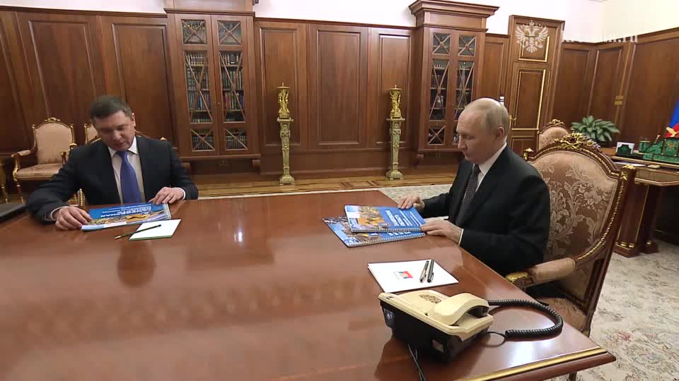 Путин обсудил с губернатором Тамбовской области развитие региона и поддержку ветеранов СВО