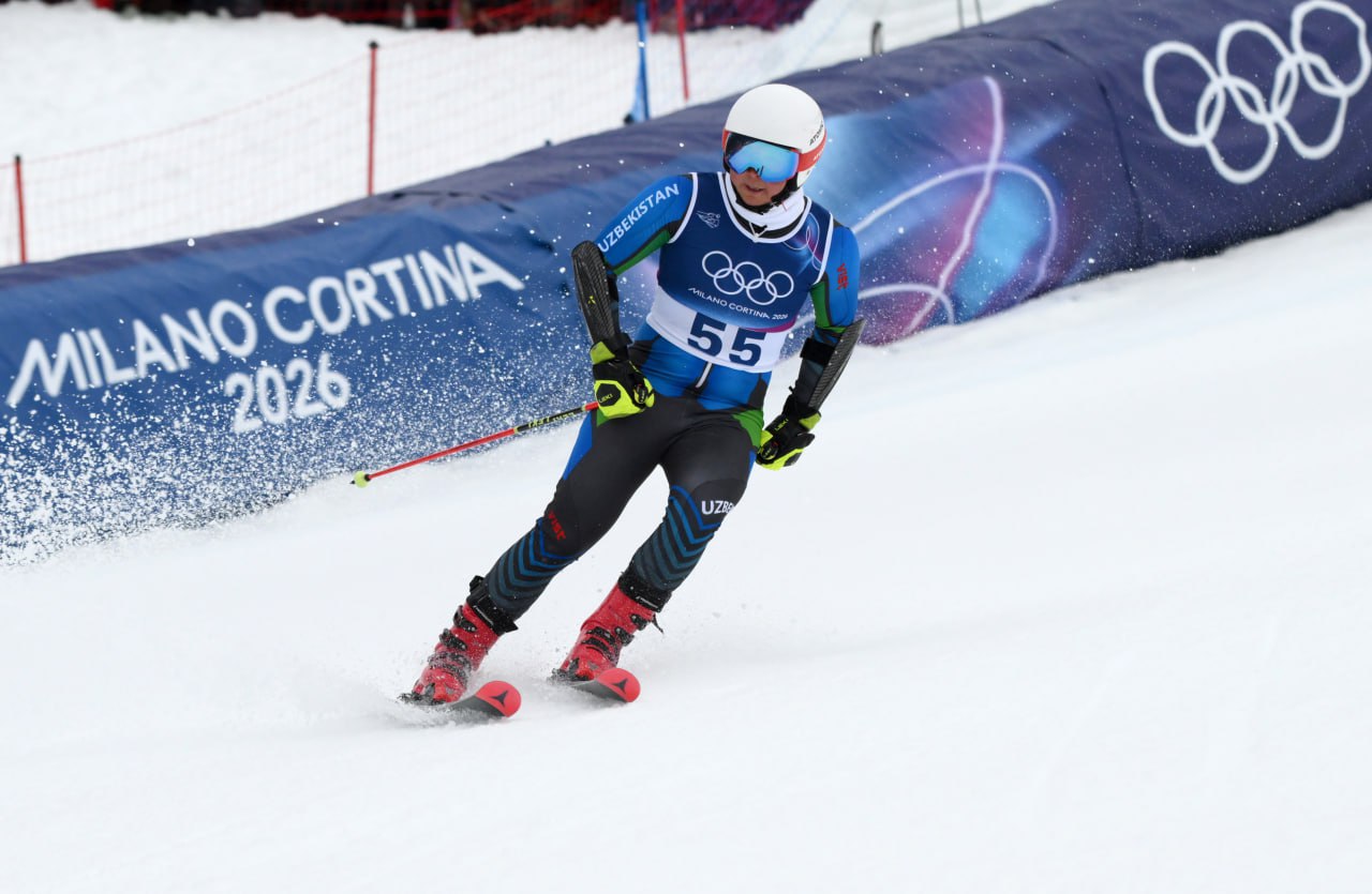 Зимняя Олимпиада 2026 Медет Назаров завершил выступление в гигантском слаломе По итогам двух заездов спортсмен финишировал с общим временем 2 46 89 и занял 50 е место   repost uz sport vo vtorom zaezde poluchshe Подписывайтесь на Repost