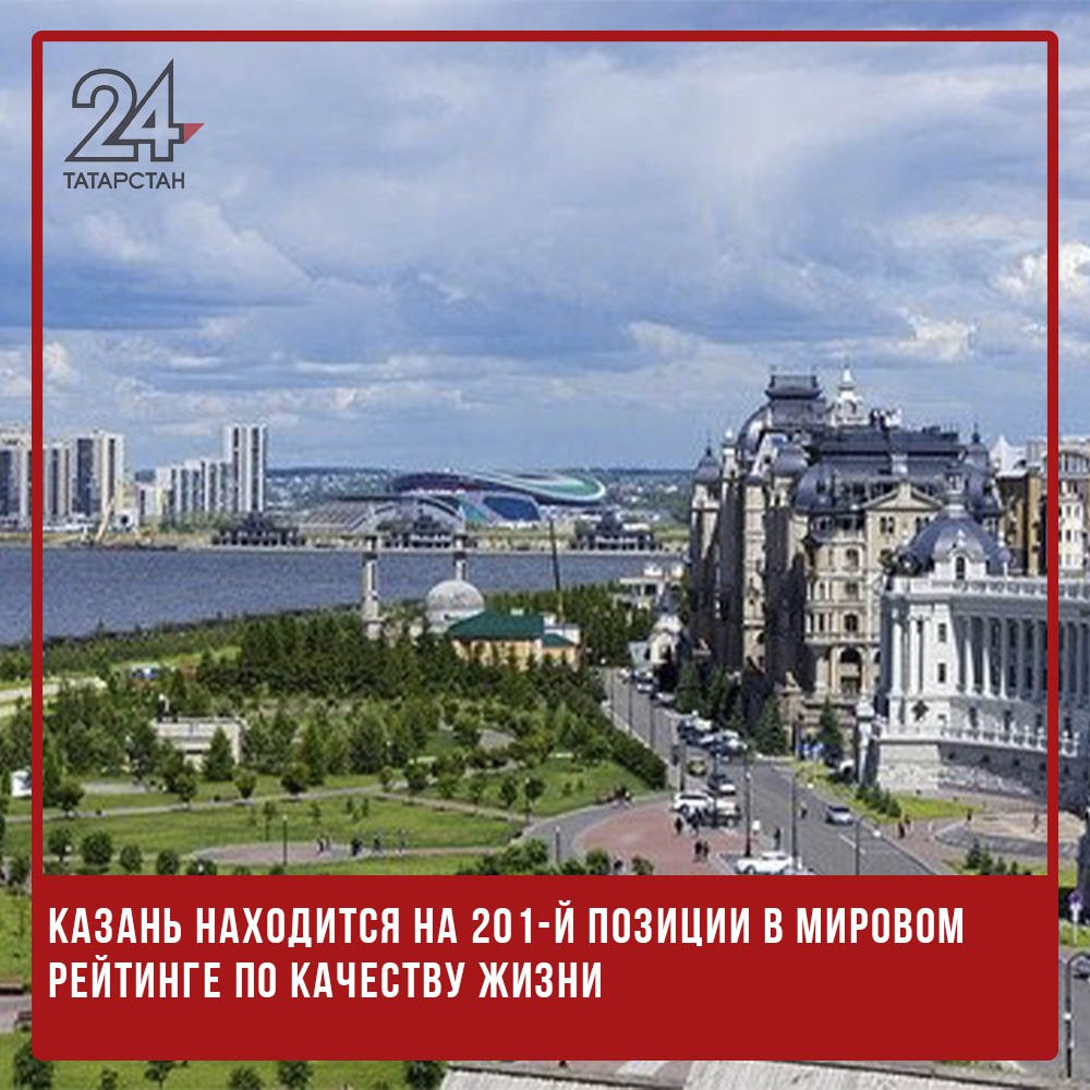 Казань находится на 201-й позиции в мировом рейтинге по качеству жизни Согласно данным, опубликованным на сайте Numbeo, эксперты при формировании оценки качества жизни учитывали различные аспекты, такие как покупательская способность, уровень безопасности, состояние системы здравоохранения, стоимость жизни, соотношение цен на недвижимость и доходы населения, длину пути от дома до работы и обратно, а также климатические условия и уровень загрязнения окружающей среды. На первом месте в этом рейтинге расположилась Гаага Нидерланды , следом за ней идут Гронинген Нидерланды и Люксембург, которые заняли второе и третье места соответственно. Среди российских городов в данный рейтинг также вошли Нижний Новгород 146-е место , Москва 195-е место , Санкт-Петербург 212-е место , Екатеринбург 235-е место и Новосибирск 238-е место . Всего в списке представлены 263 города. -24 Отправить новость