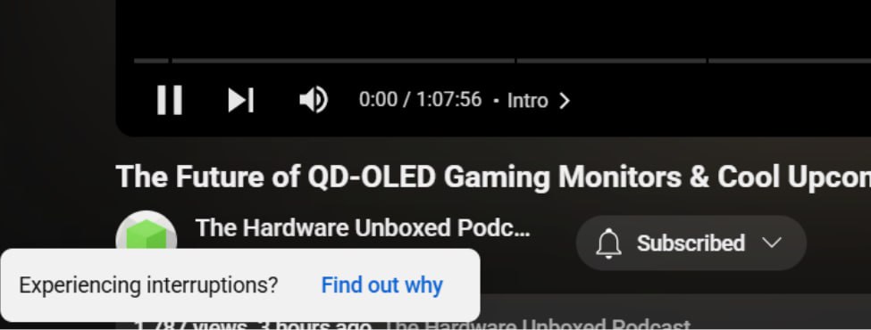 YouTube замедлен для пользователей браузеров с блокировщиками рекламы. Google решил действовать хитрее: теперь при обнаружении адблокера YouTube 20-30 секунд показывает черный экран вместо ролика, при этом в плеере отображается ссылка для перехода на страницу технической поддержки. Где Google сообщает, что блокировщики рекламы могут негативно влиять на воспроизведение видео, и поэтому их стоит отключить. В некоторых случаях жалобы иного характера – YouTube работает, но крайне медленно, из-за чего видео постоянно воспроизводится с загрузками, хотя скорость интернета при этом высокая. У пользователей YouTube Premium никаких проблем нет, что явно намекает на продолжение борьбы Google с блокировщиками рекламы. Мой Компьютер