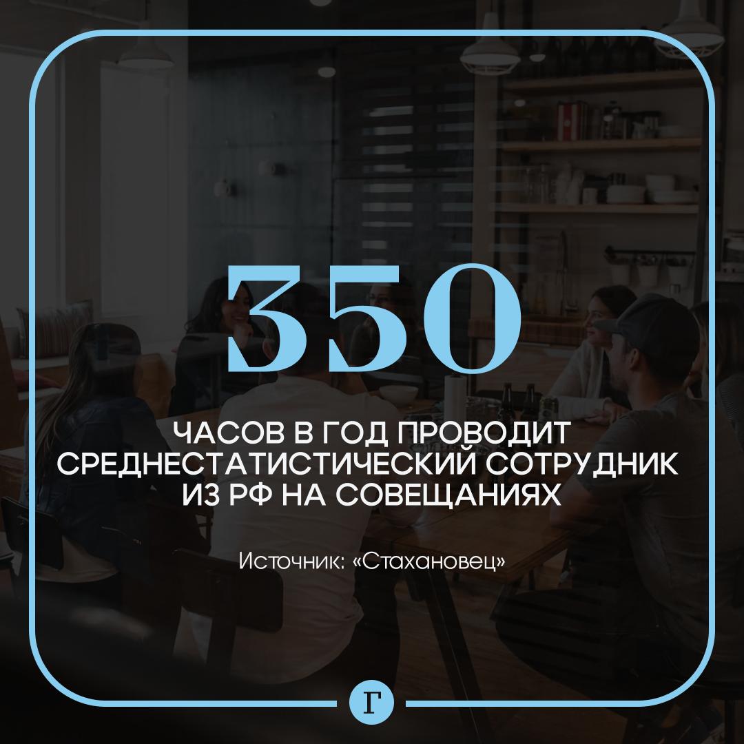 Руководители в российских компаниях тратят на совещания половину рабочего времени Они проводят там до 20 часов в неделю сообщили Газете Ru в пресс службе компании Стахановец А вот среднестатистический сотрудник проводит на совещаниях около 350 часов в год что эквивалентно 17 5 его рабочего времени Люди уверены можно было бы сэкономить около 7 часов в неделю если заменить встречи на переписку Зачем нужны совещания почему бы не сделать общий чат Лучше лично все обсудить