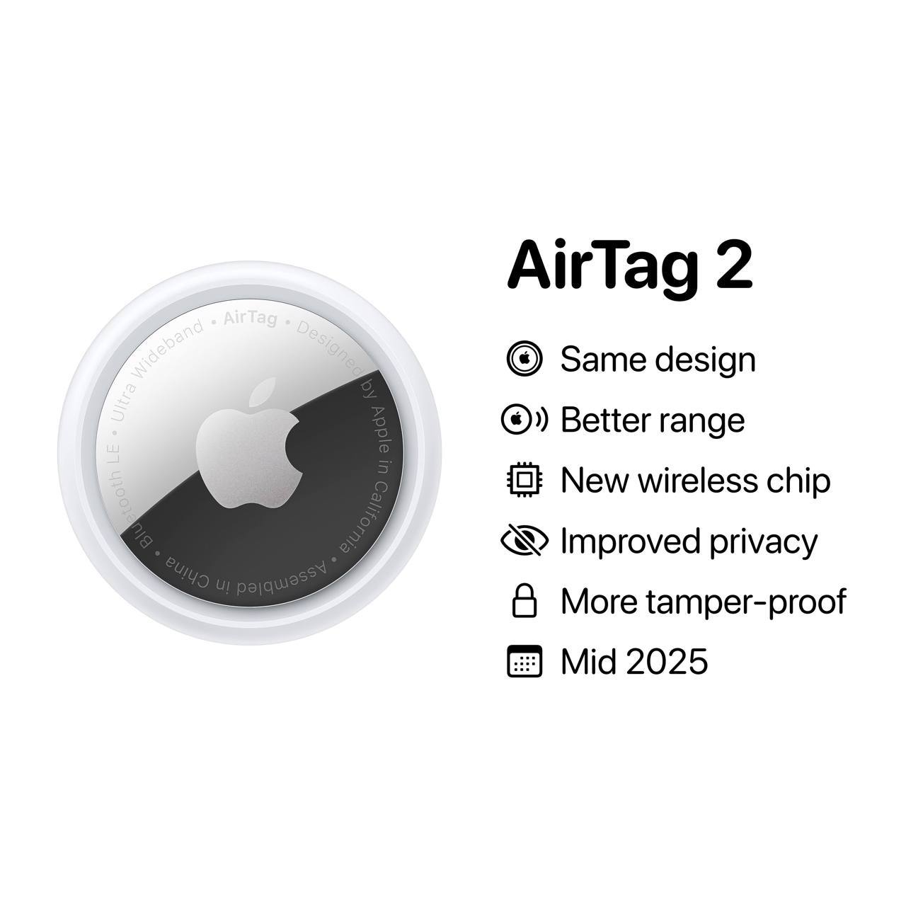 Apple, как сообщается, выпустит новый AirTag к середине 2025 года с новыми функциями.