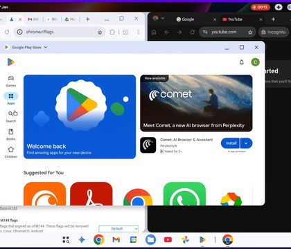 Утечка раскрыла настольную ОС Google Aluminium OS В сети появилось видео с ранней версией новой операционной системы Google для ПК Aluminium OS разрабатывается как платформа объединяющая Android и ChromeOS для работы на компьютерах Утечка позволяет увидеть рабочий стол оконный режим и многозадачность будущей ОС