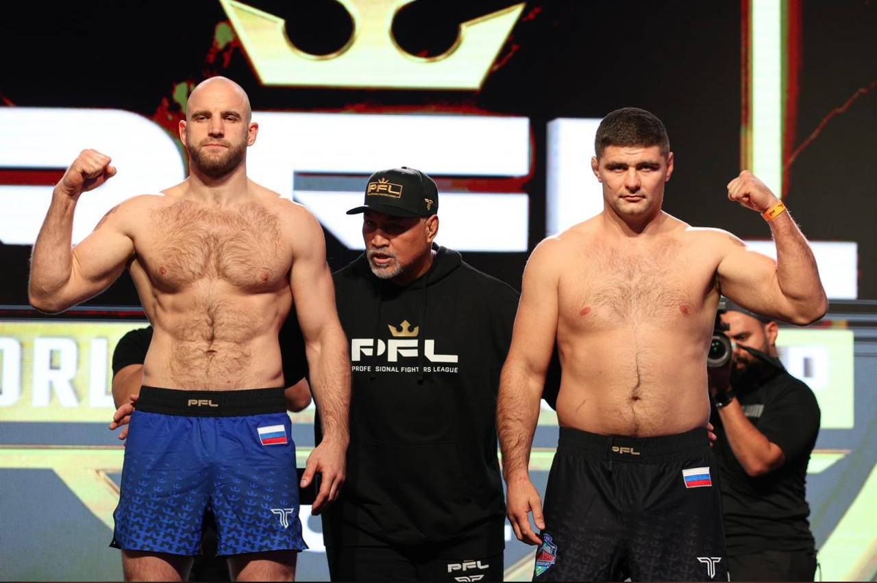 Калмыцкий боец Олег Попов готов к битве на PFL World Championship 2024     В Эр-Рияде Саудовская Аравия состоялось официальное взвешивание участников турнира PFL World Championship 2024.   Наш земляк, калмыцкий боец Олег Попов рекорд 20 боев, 19 побед,  сегодня выйдет на ринг против Дениса Гольцова рекорд 43 боя, 35 побед в поединке, который обещает стать настоящим сражением.  Олег Попов уже успел зарекомендовать себя как сильный и волевой боец. Его победа над Линтоном Васселлом на турнире PFL 7 в Нэшвилле США в августе этого года, одержанная после трёх полных раундов единогласным решением судей, является ярким тому подтверждением.    Уралан, Олег! Калмыкия болеет за тебя! Желаем удачи и яркой победы в финале!    29 ноября    21:00 Трансляция: