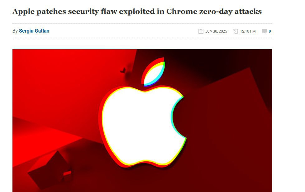 Пользователям iPhone рекомендуют срочно обновить iOS — устранена опасная уязвимость Apple выпустила экстренное обновление iOS 18.6, закрывающее критическую брешь в безопасности браузеров Safari и Chrome. Уязвимость уже используется хакерами для запуска вредоносного кода и обхода систем защиты. Под угрозой - все устройства, начиная с iPhone XS. Наш второй канал РУПОСТ 18+ Подписывайтесь.