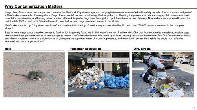 Мэрия Нью Йорка заплатила консультантам McKinsey 4 миллиона за исследование мусора в попытках сделать город более чистым Аналитики представили презентацию в ней они предложили установить на улицах мусорные баки Инновации за 4 миллиона