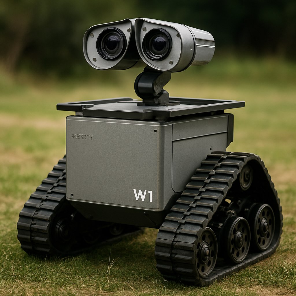 Стартап Zeroth представил робота W1 который вдохновлён WALL E Хотя версия WALL E с лицензией Disney доступна только в Китае Zeroth запускает свою альтернативу в США за 5 599 Робот W1 не имеет желтой расцветки и человеческих глаз но сохранил двойные гусеницы позволяющие ему передвигаться по траве гравию и склонам По заявлениям компании W1 предназначен для домашнего использования и может переносить до 110 фунтов что в два раза превышает его собственный вес в 44 фунта PRO AI OFFICIAL